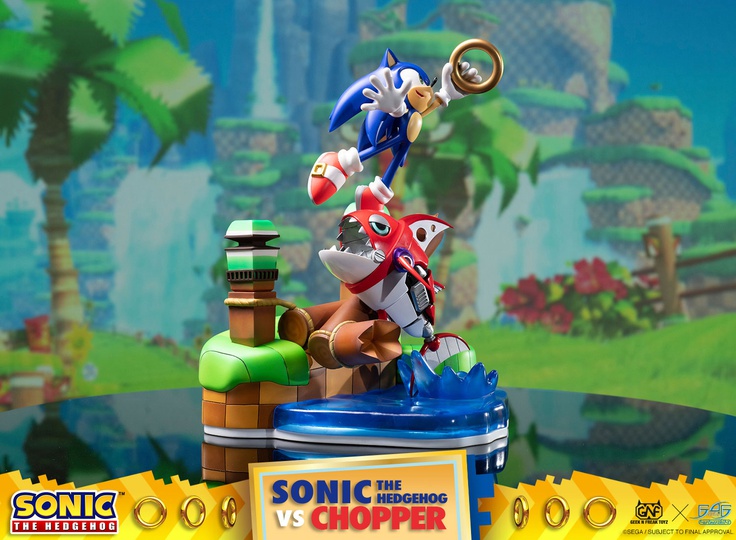 SONIC THE HEDGEHOG VS CHOPPER DIORAMA