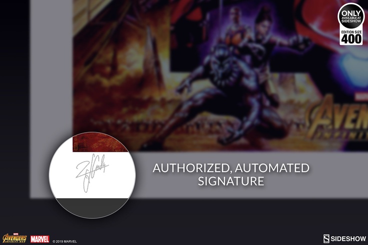 Avengers: Infinity War Art Print (White/Black Frame)