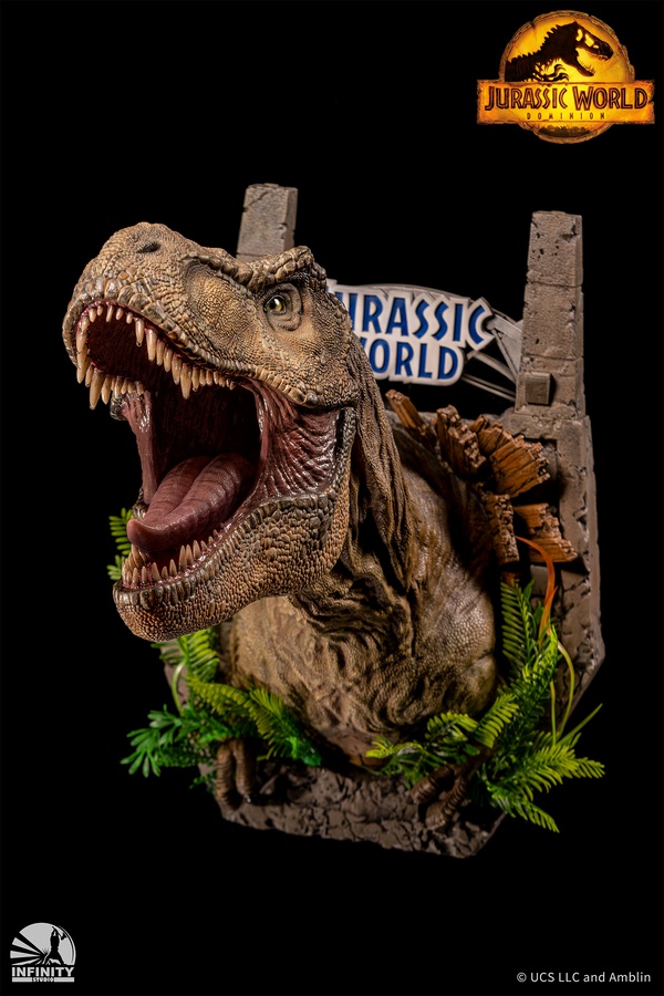 Tyrannosaurus Rex Wall Mounted Bust - (T-REX)
