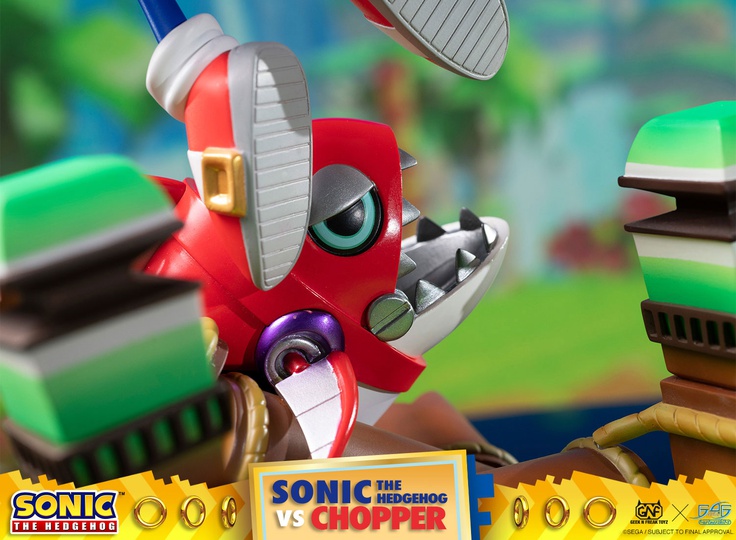 SONIC THE HEDGEHOG VS CHOPPER DIORAMA