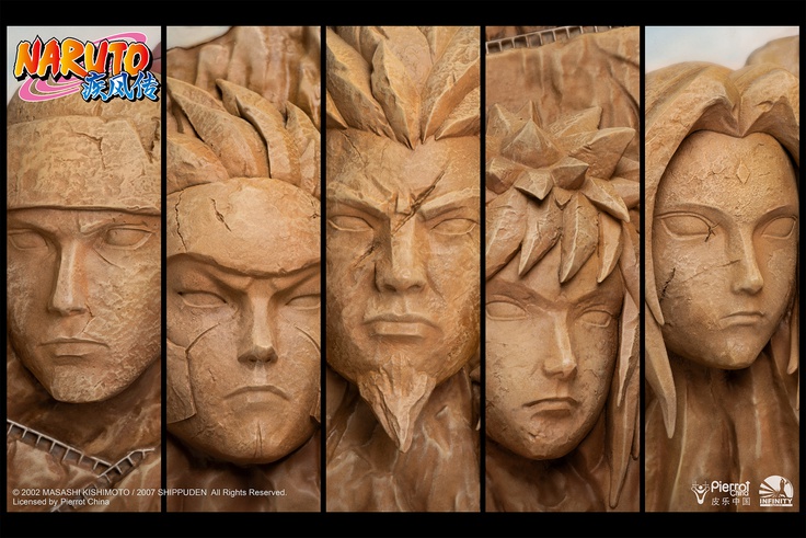 Hokage Rock - 3D Art Frame (Full Coloured Ver)