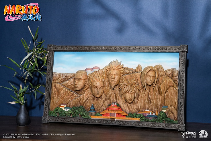 Hokage Rock - 3D Art Frame (Full Coloured Ver)