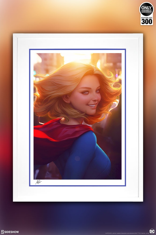 Supergirl #16 Art Print (Black/White Frame)