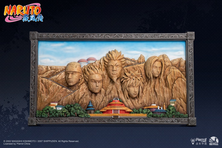 Hokage Rock - 3D Art Frame (Full Coloured Ver)