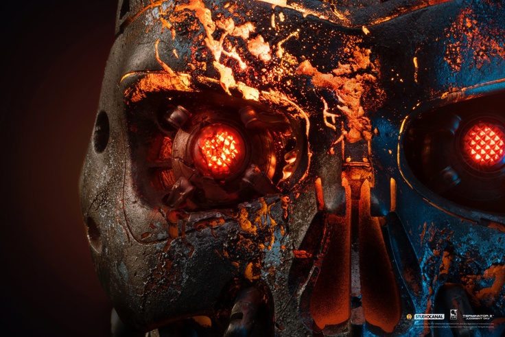 TERMINATOR 2 BATTLE DAMAGED T-800 ART MASK