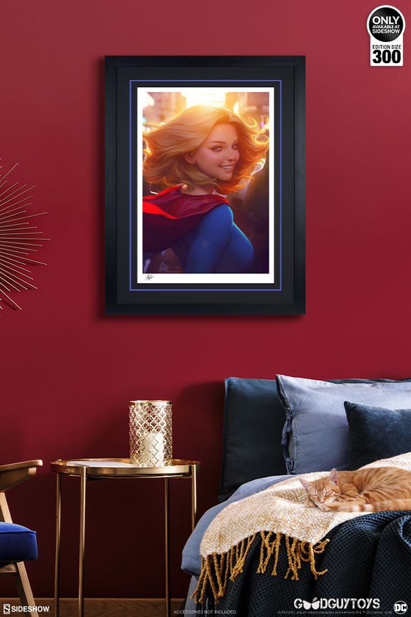 Supergirl #16 Art Print (Black/White Frame)