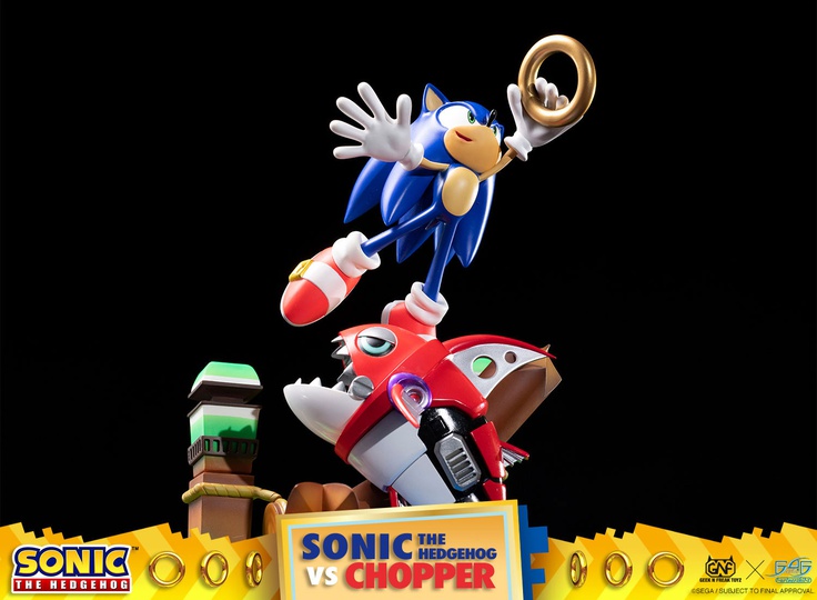 SONIC THE HEDGEHOG VS CHOPPER DIORAMA