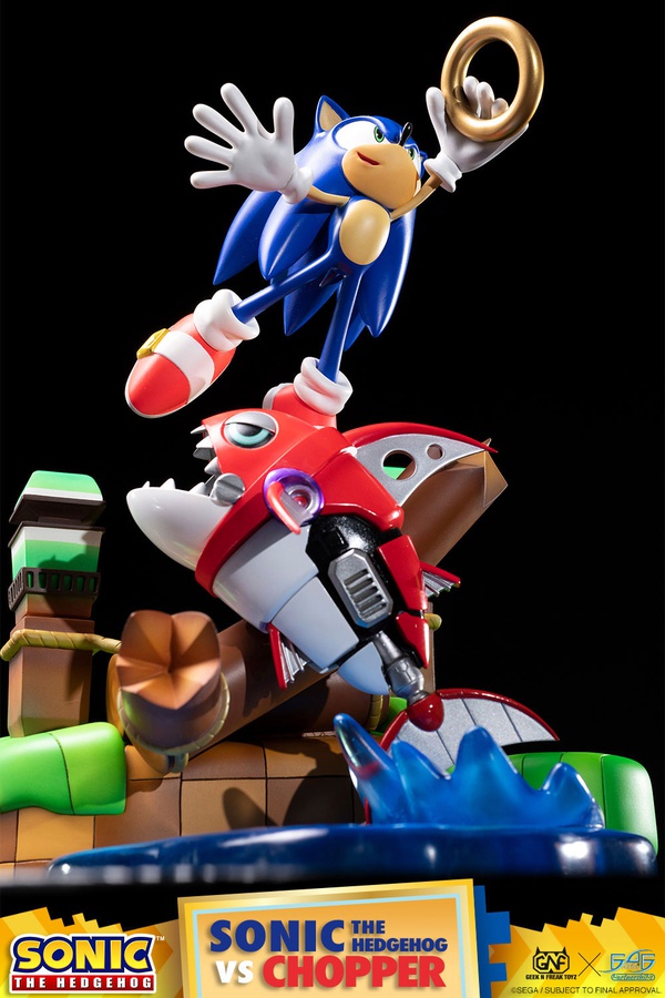 SONIC THE HEDGEHOG VS CHOPPER DIORAMA