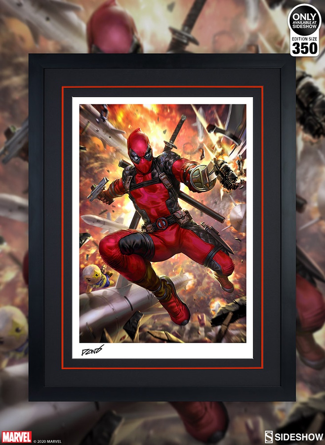 Deadpool: Heat-Seeker Art Print (Black Frame)