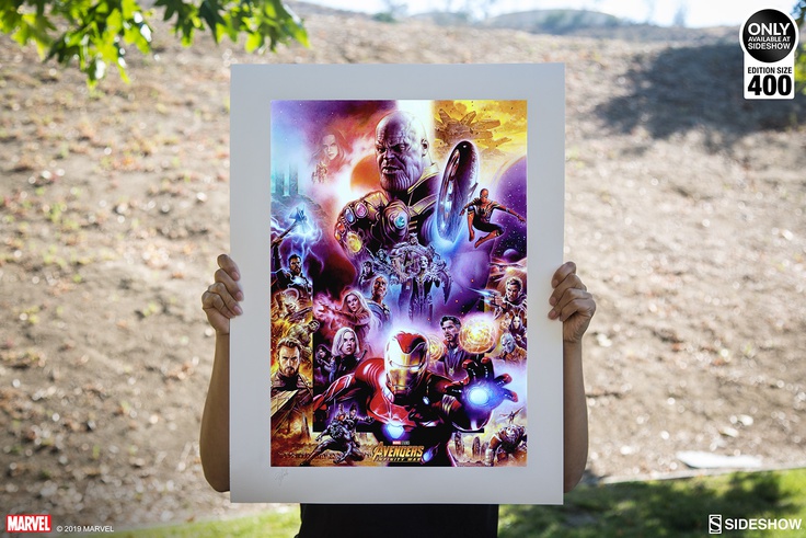 Avengers: Infinity War Art Print (White/Black Frame)