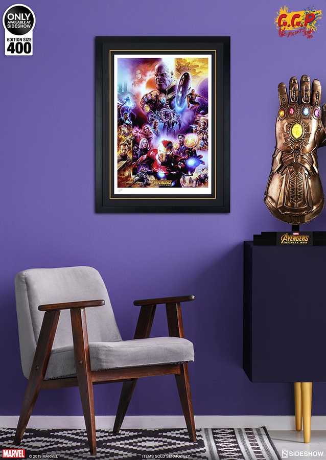 Avengers: Infinity War Art Print (White/Black Frame)