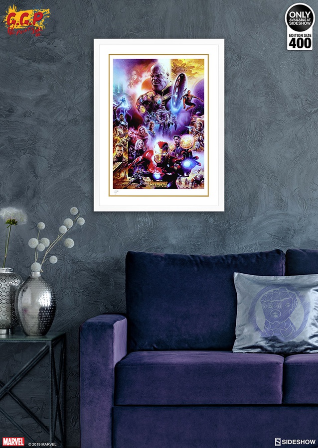Avengers: Infinity War Art Print (White/Black Frame)