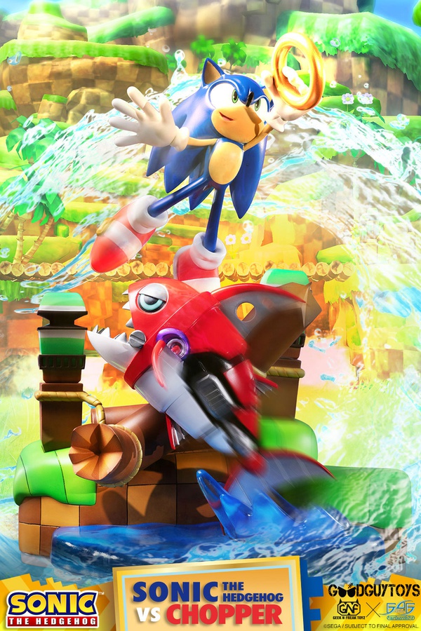 SONIC THE HEDGEHOG VS CHOPPER DIORAMA