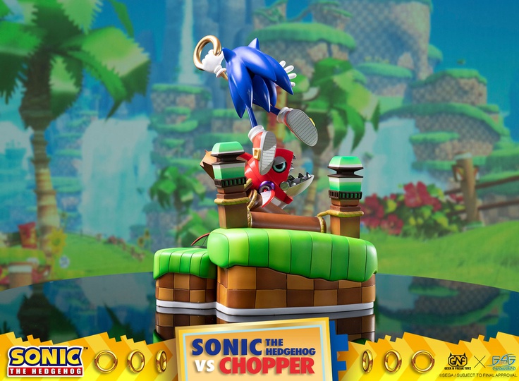 SONIC THE HEDGEHOG VS CHOPPER DIORAMA