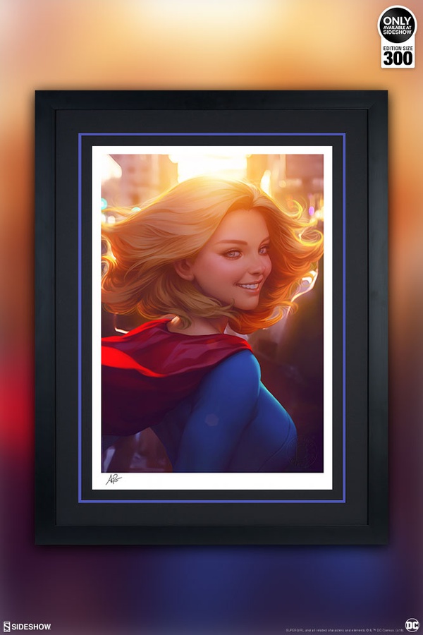 Supergirl #16 Art Print (Black/White Frame)