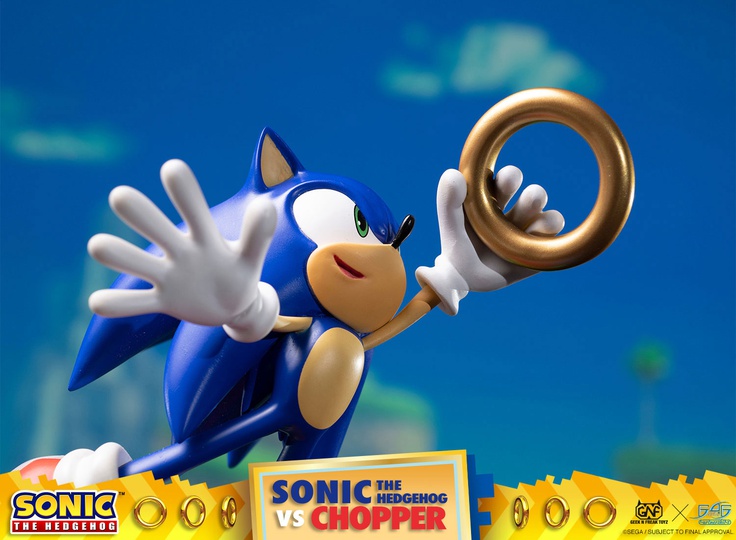SONIC THE HEDGEHOG VS CHOPPER DIORAMA