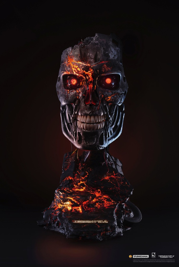 TERMINATOR 2 BATTLE DAMAGED T-800 ART MASK