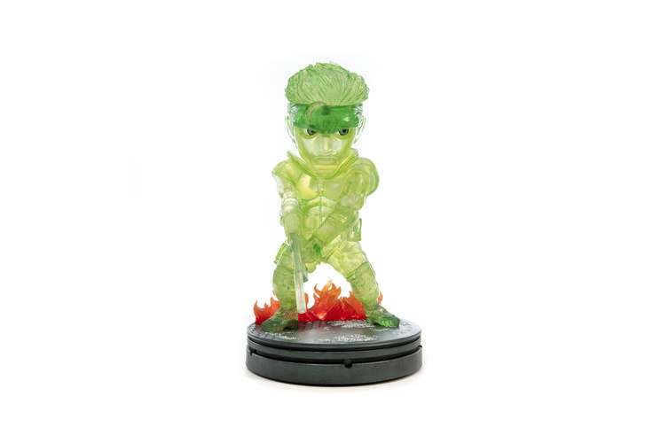SOLID SNAKE STEALTH CAMOUFLAGE NEON GREEN PVC 1 BOX (4pcs)