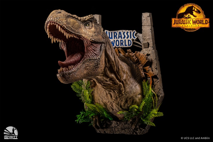 Tyrannosaurus Rex Wall Mounted Bust - (T-REX)