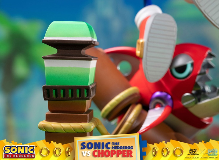 SONIC THE HEDGEHOG VS CHOPPER DIORAMA