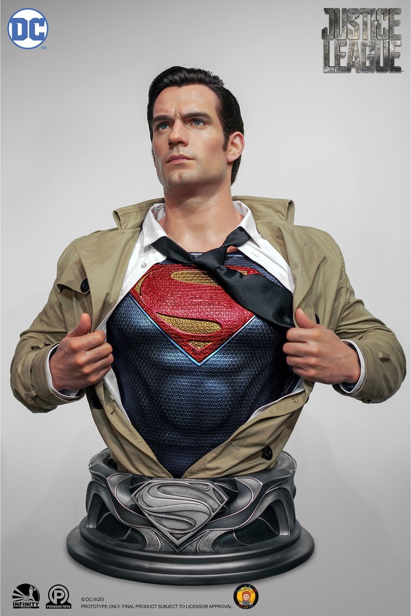 Superman Bust Henry Cavill DC Rare 10 1:2 Statue Limited