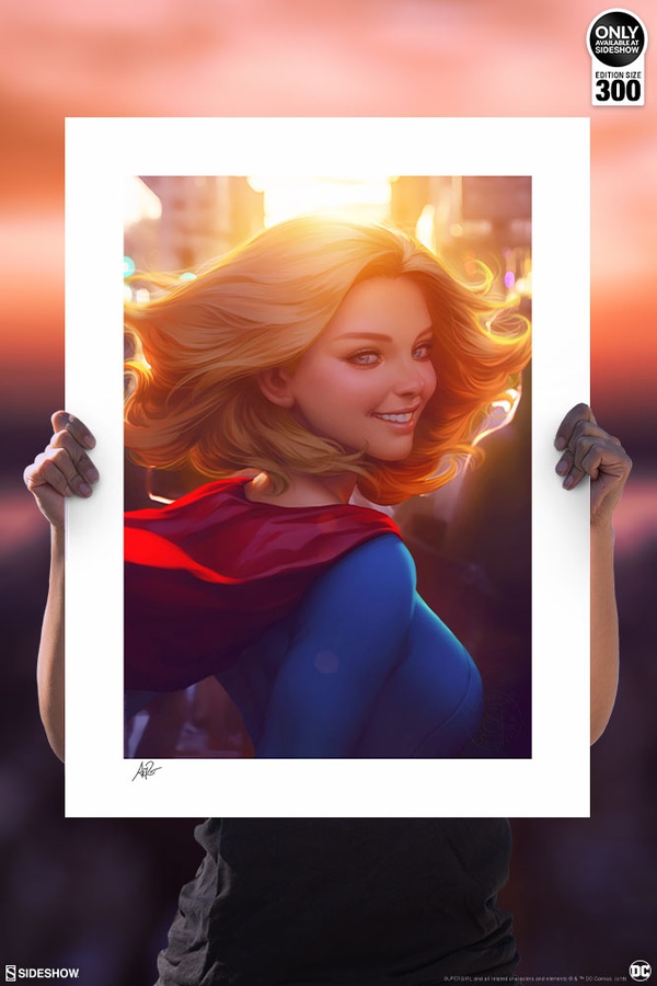 Supergirl #16 Art Print (Black/White Frame)