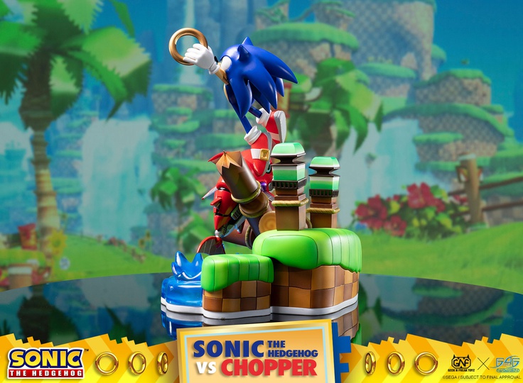 SONIC THE HEDGEHOG VS CHOPPER DIORAMA