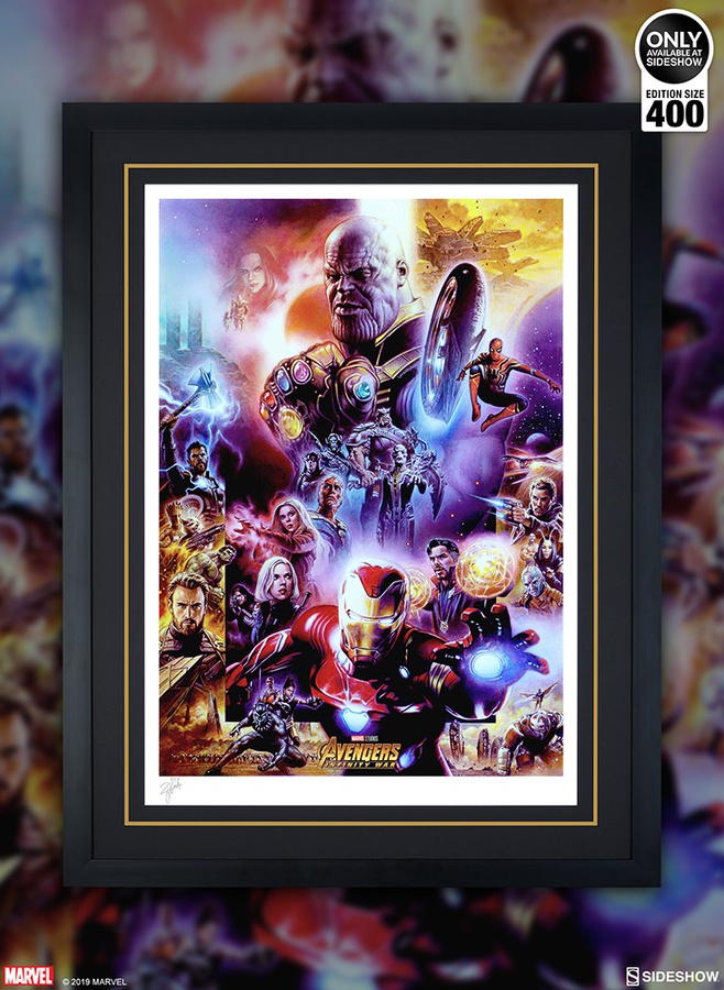Avengers: Infinity War Art Print (White/Black Frame)