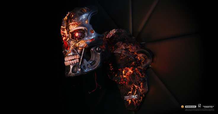 TERMINATOR 2 BATTLE DAMAGED T-800 ART MASK