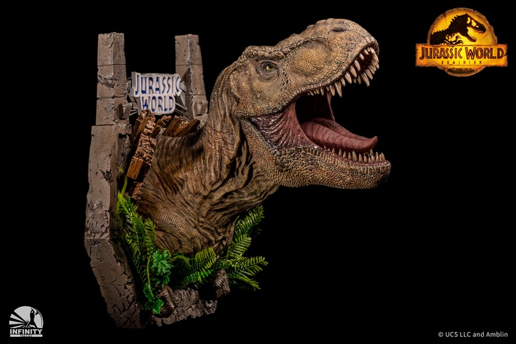 Tyrannosaurus Rex Wall Mounted Bust - (T-REX)
