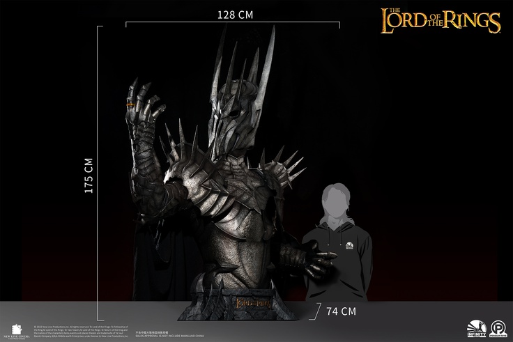 The Dark Lord Sauron - Life Size Bust