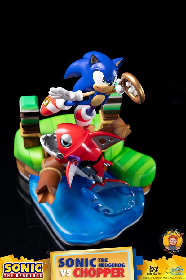 SONIC THE HEDGEHOG VS CHOPPER DIORAMA
