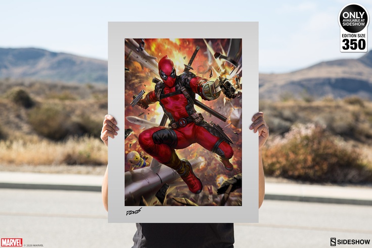 Deadpool: Heat-Seeker Art Print (Black Frame)