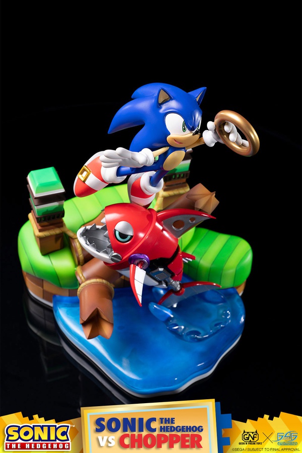 SONIC THE HEDGEHOG VS CHOPPER DIORAMA