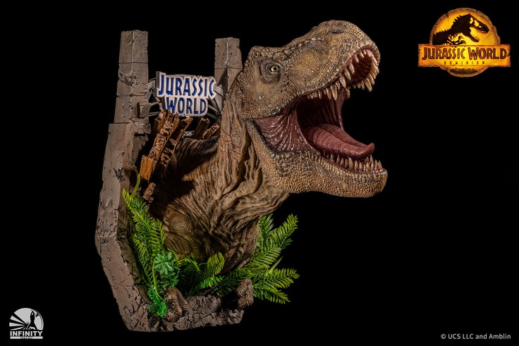 Tyrannosaurus Rex Wall Mounted Bust - (T-REX)