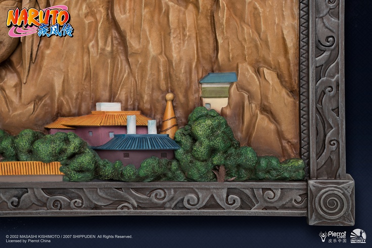 Hokage Rock - 3D Art Frame (Full Coloured Ver)