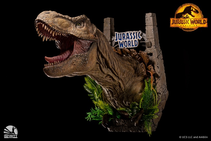 Tyrannosaurus Rex Wall Mounted Bust - (T-REX)