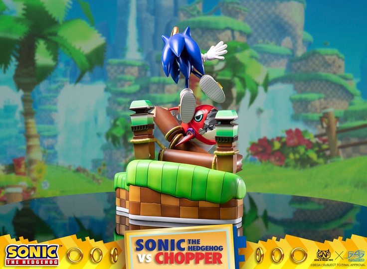 SONIC THE HEDGEHOG VS CHOPPER DIORAMA