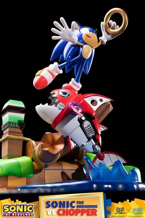 SONIC THE HEDGEHOG VS CHOPPER DIORAMA