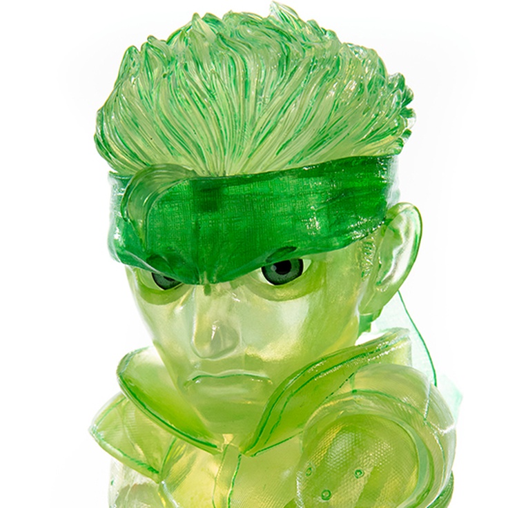 SOLID SNAKE STEALTH CAMOUFLAGE NEON GREEN PVC 1 BOX (4pcs)