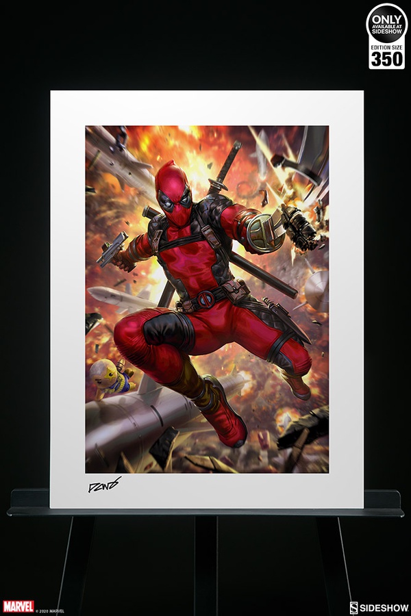Deadpool: Heat-Seeker Art Print (Black Frame)