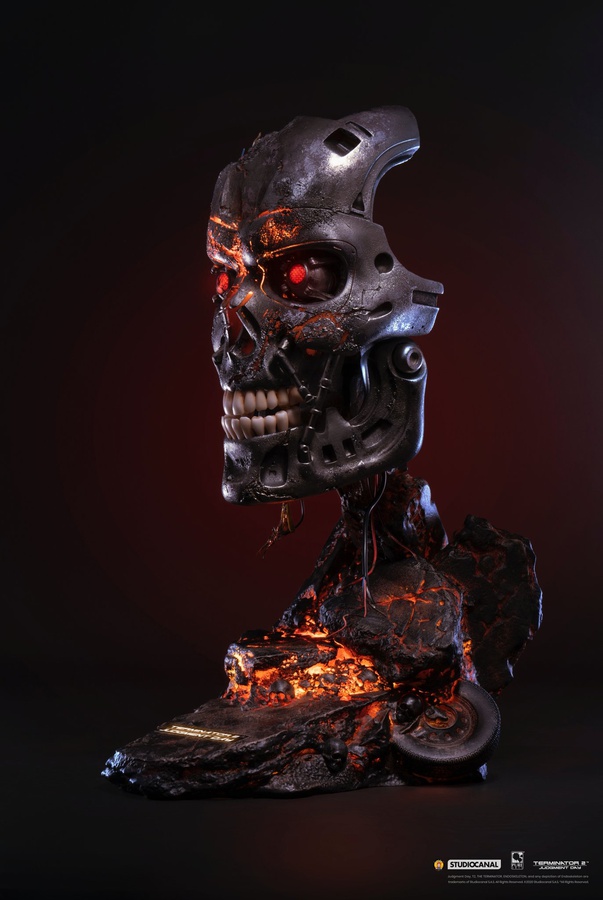 TERMINATOR 2 BATTLE DAMAGED T-800 ART MASK