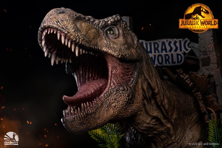 Tyrannosaurus Rex Wall Mounted Bust - (T-REX)