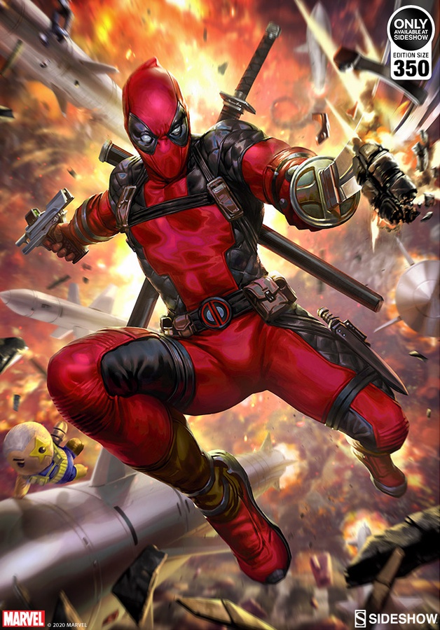Deadpool: Heat-Seeker Art Print (Black Frame)