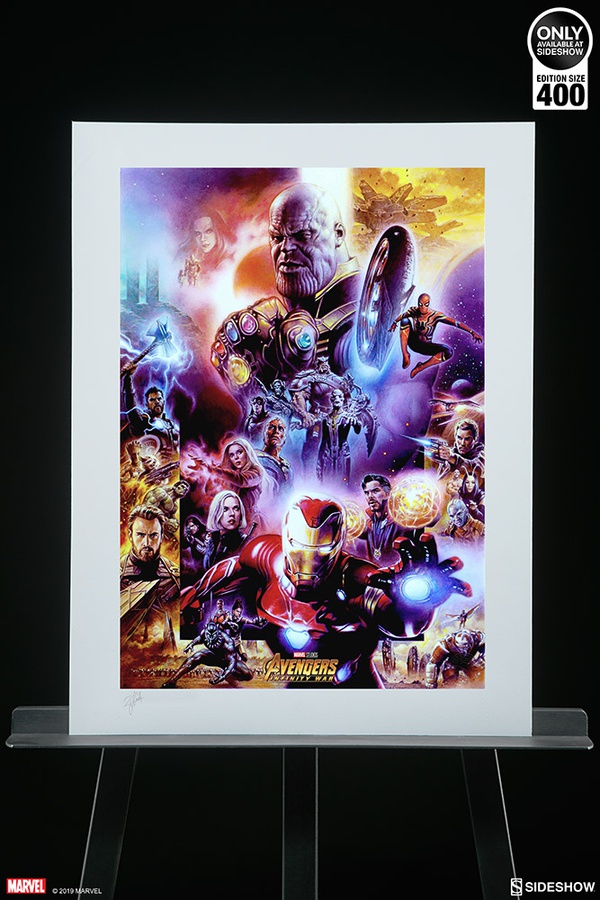 Avengers: Infinity War Art Print (White/Black Frame)