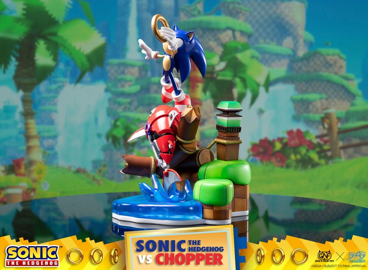 SONIC THE HEDGEHOG VS CHOPPER DIORAMA