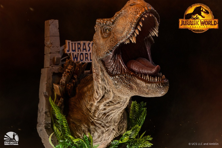 Tyrannosaurus Rex Wall Mounted Bust - (T-REX)