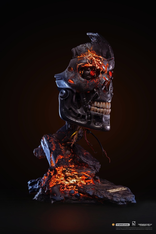 TERMINATOR 2 BATTLE DAMAGED T-800 ART MASK