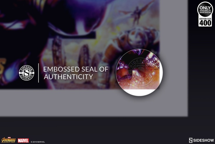 Avengers: Infinity War Art Print (White/Black Frame)