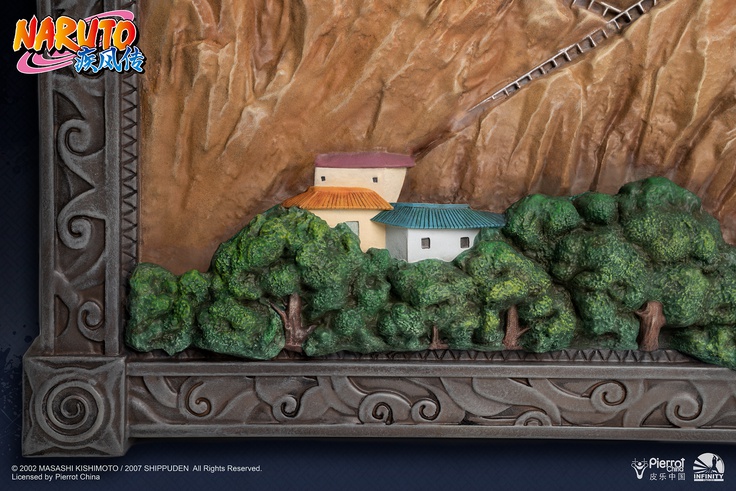 Hokage Rock - 3D Art Frame (Full Coloured Ver)